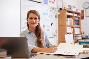 Female teacher at 11+ interview