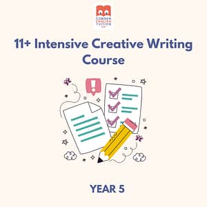 Worksheets and pencil to show creative writing